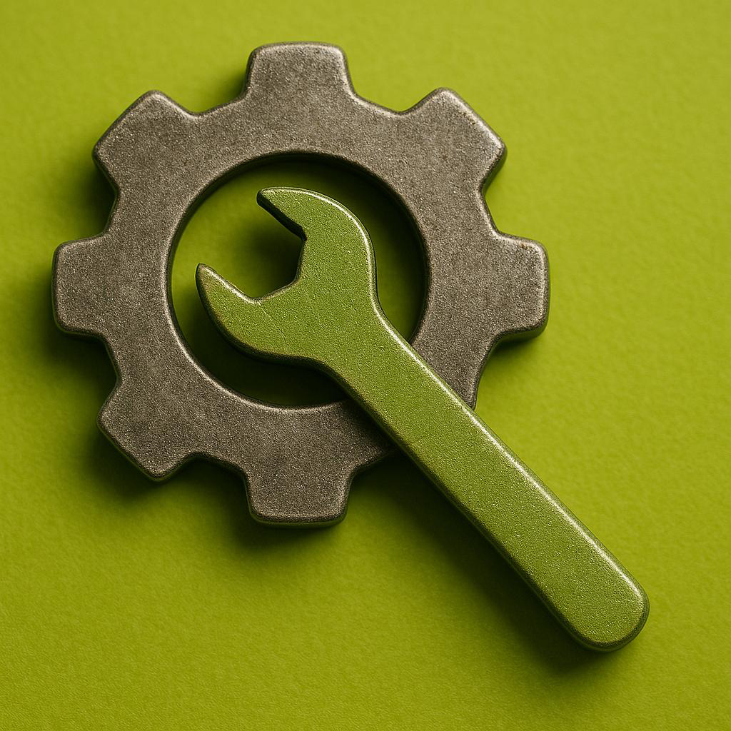 Foto på ett kugghjul